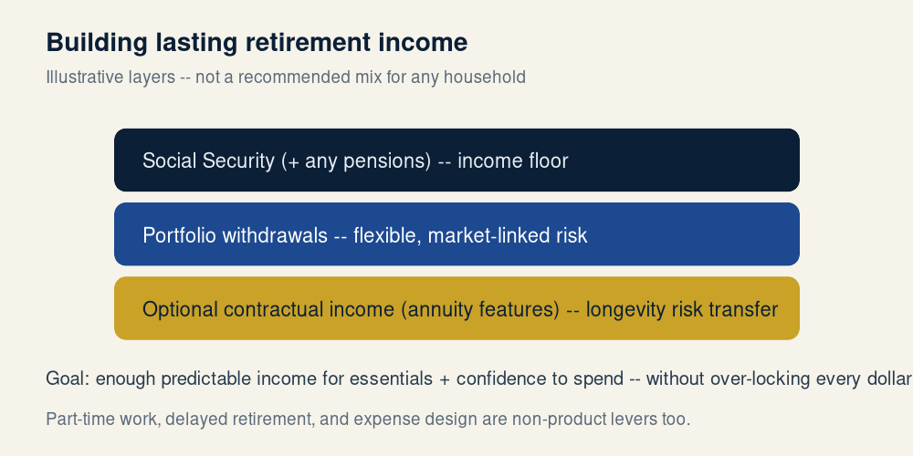 Income sources layered diagram